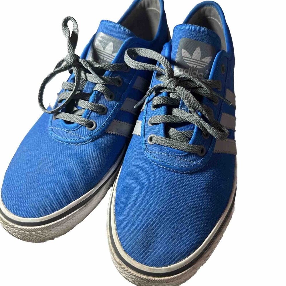 Mens Size 13 Adidas Adi-Ease Blue Gray Low‎ Top Shoes G99038